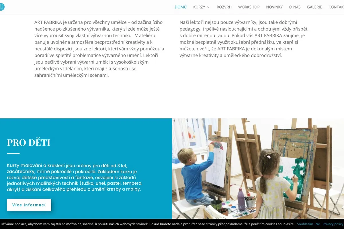 Course detail page with schedule and pricing