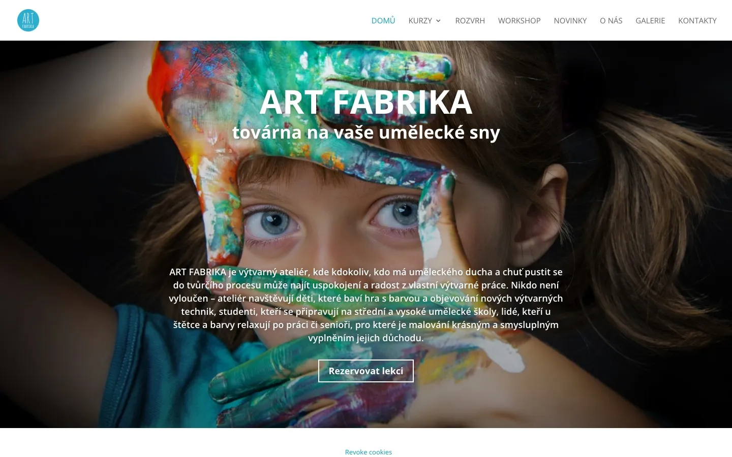Art Fabrika art studio website