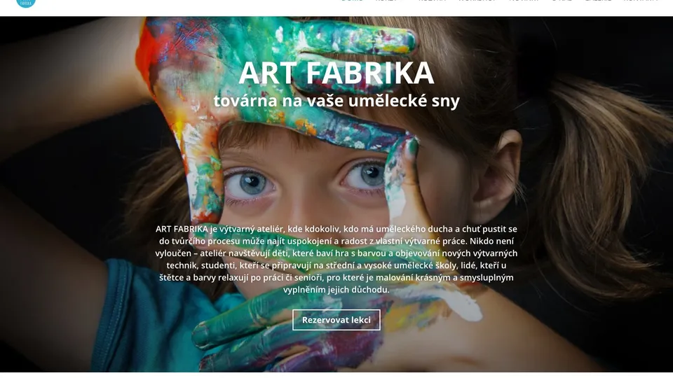 Art Fabrika art studio website