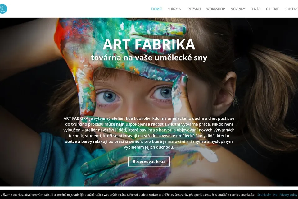 Art Fabrika art studio website