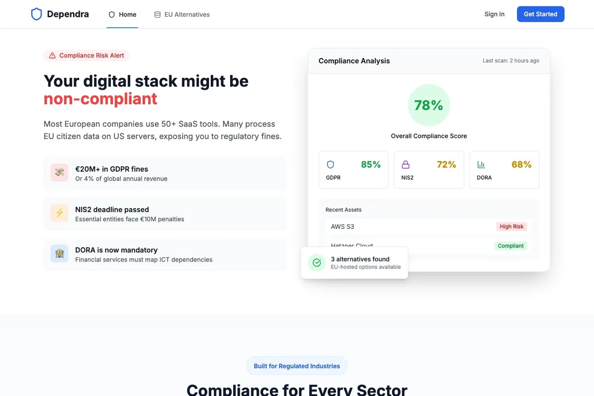 Dependra dependency intelligence detail view