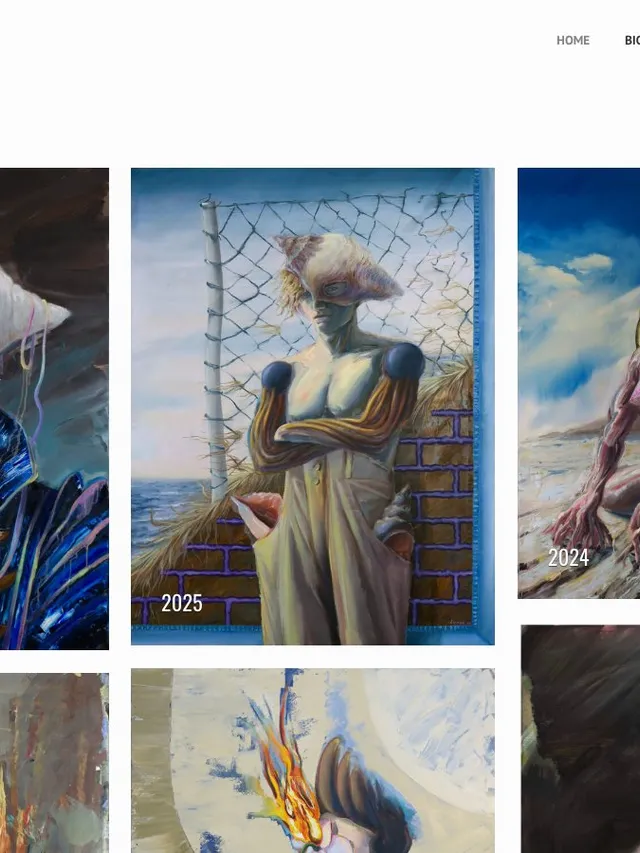 Lyube Petrov artist portfolio website