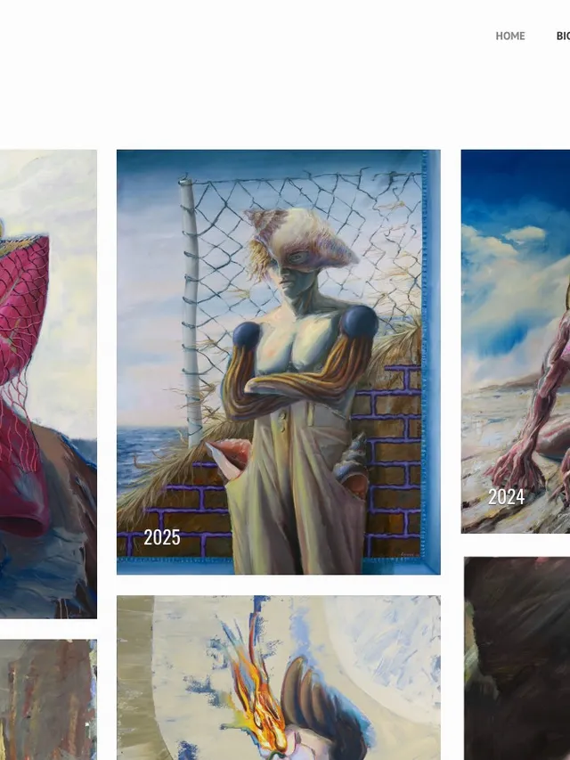 Lyube Petrov artist portfolio website