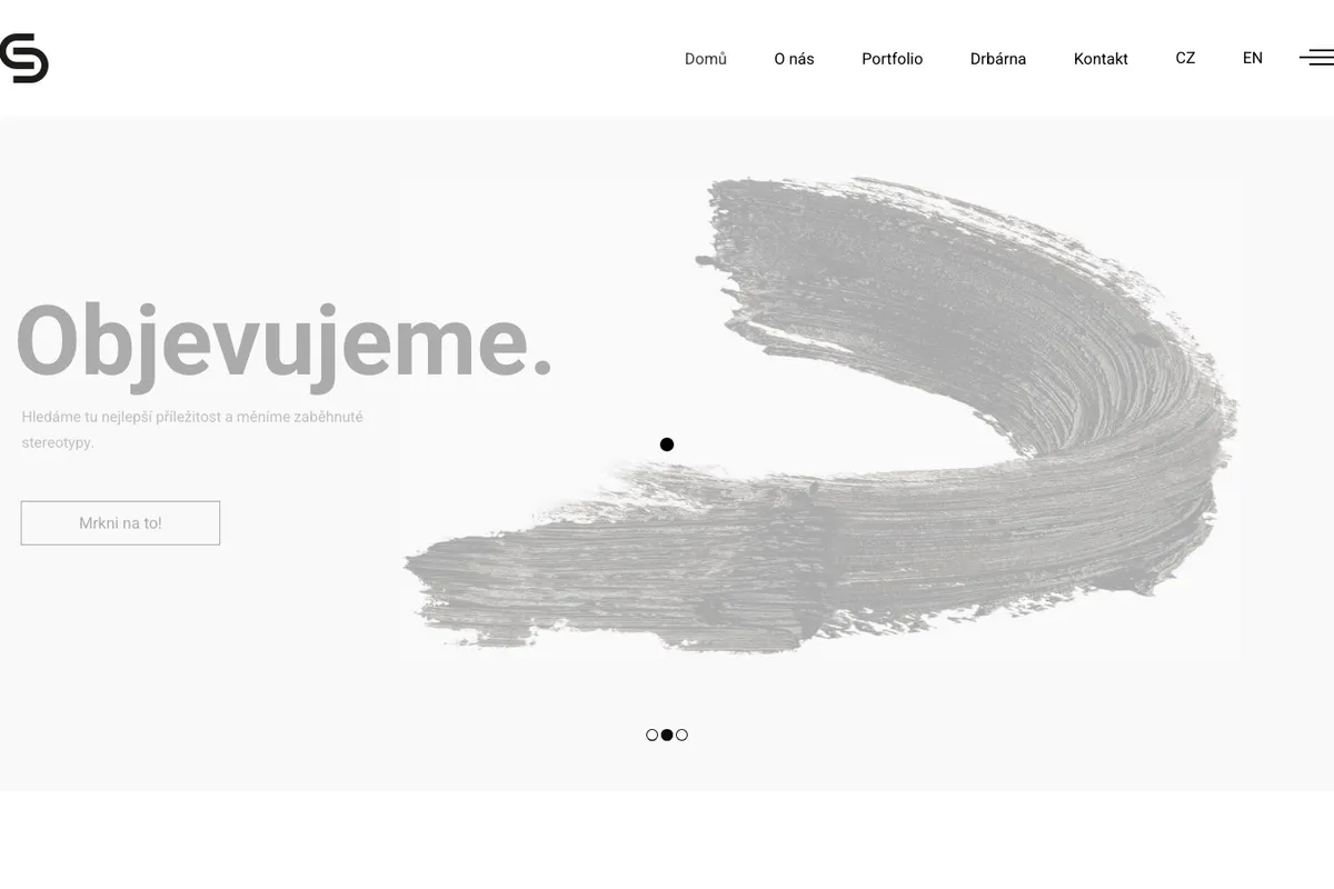 SVI Design homepage with portfolio grid